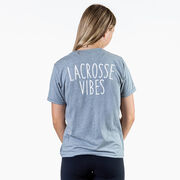 Girls Lacrosse Short Sleeve T-Shirt - Lacrosse Vibes (Back Design)