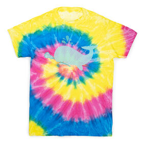 Girls Lacrosse Short Sleeve T-Shirt - LAX Whale Chevron Tie Dye
