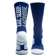 Lacrosse Woven Mid-Calf Socks - Eat. Sleep. Lacrosse