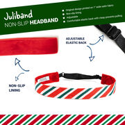Athletic Juliband Non-Slip Headband - Candy Canes