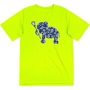 Girls Lacrosse Short Sleeve Performance Tee - Lax Elephant