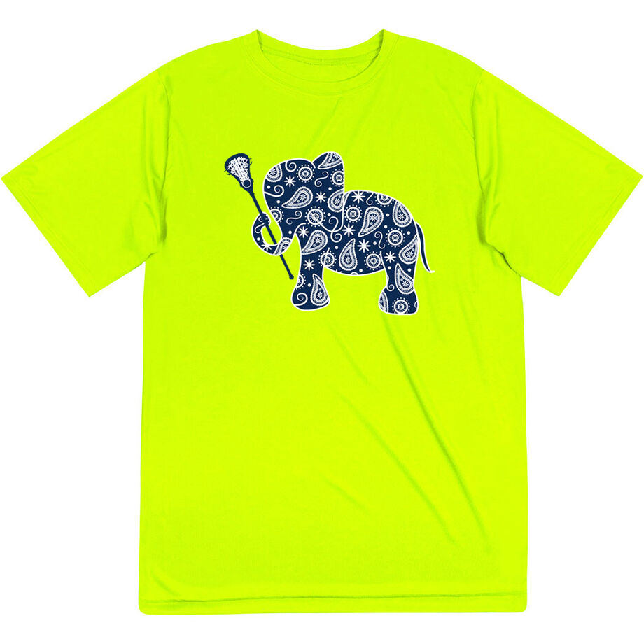 Girls Lacrosse Short Sleeve Performance Tee - Lax Elephant