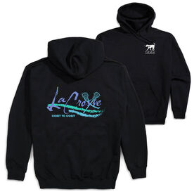 Girls Lacrosse Hooded Sweatshirt - La Crosse (Back Design) 