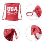 Girls Lacrosse Drawstring Backpack - USA Girls Lacrosse