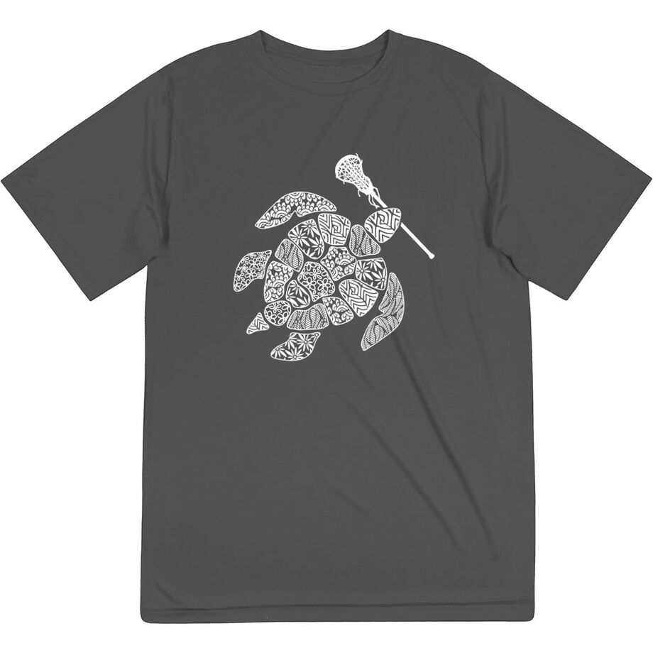 Girls Lacrosse Short Sleeve Performance Tee - Lax Turtle