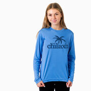 Lacrosse Long Sleeve Performance Tee - Just Chillax'n