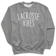 Girls Lacrosse Crewneck Sweatshirt - Lacrosse Vibes