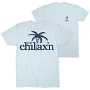 Lacrosse Short Sleeve T-Shirt - Just Chillax'n (Back Design)