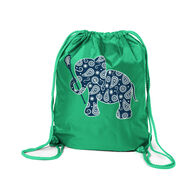 Girls Lacrosse Drawstring Backpack Lax Elephant
