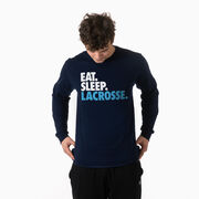 Lacrosse Tshirt Long Sleeve - Eat. Sleep. Lacrosse