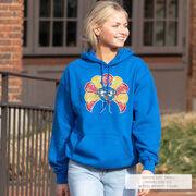 Girls Lacrosse Hooded Sweatshirt - Goofy Turkey Player