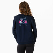 Girls Lacrosse Crewneck Sweatshirt - Lax Cruiser (Back Design)