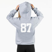 Girls Lacrosse Hooded Sweatshirt - Lacrosse Crossed Girls Sticks