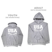 Girls Lacrosse Hooded Sweatshirt - USA Girls Lacrosse