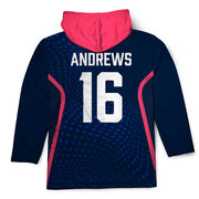Custom Team Lightweight Long Sleeve ShieldDri Hoodie - Girls Lacrosse