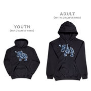 Girls Lacrosse Hooded Sweatshirt - Lax Elephant