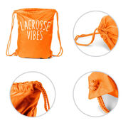 Girls Lacrosse Drawstring Backpack - Lacrosse Vibes