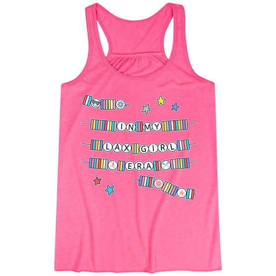 Girls Lacrosse Flowy Racerback Tank Top - In My Lax Girl Era