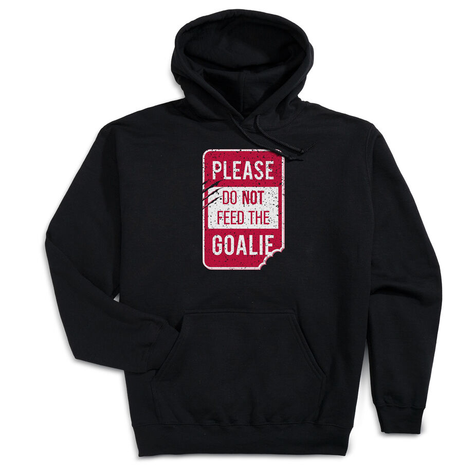 Hooded Sweatshirt - Don’t Feed The Goalie - Personalization Image
