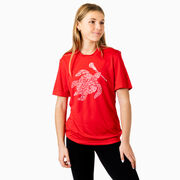 Girls Lacrosse Short Sleeve Performance Tee - Lax Turtle