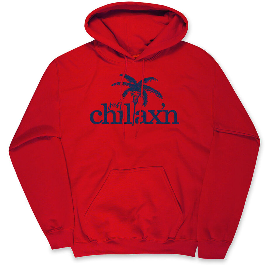 Lacrosse Hooded Sweatshirt - Just Chillax'n - Personalization Image