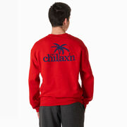 Lacrosse Crewneck Sweatshirt - Just Chillax'n (Back Design)