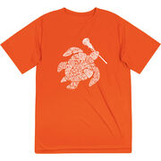 Girls Lacrosse Short Sleeve Performance Tee - Lax Turtle