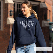 Girls Lacrosse Hooded Sweatshirt - Lacrosse Vibes