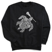 Girls Lacrosse Crewneck Sweatshirt - Lax Turtle
