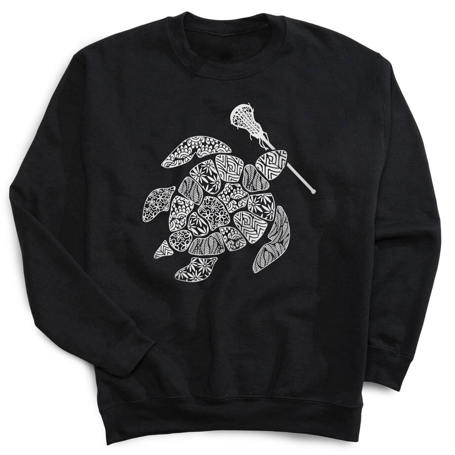 Girls Lacrosse Crewneck Sweatshirt - Lax Turtle
