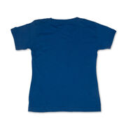 Girls Lacrosse Toddler Short Sleeve Shirt - Neon Lax Girl