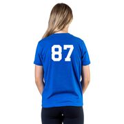 Girls Lacrosse Short Sleeve T-Shirt - Play Hard Dream Big Lax Strong