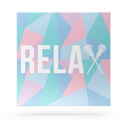 Girls Lacrosse Canvas Wall Art - Relax