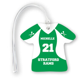 Girls Lacrosse Jersey Bag/Luggage Tag - Personalized Jersey