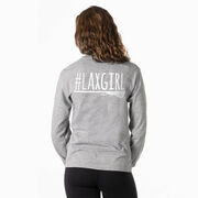 Girls Lacrosse Tshirt Long Sleeve - #LAXGIRL (Back Design)