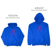 Girls Lacrosse Hooded Sweatshirt - Neon Lax Girl