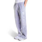 Girls Lacrosse Fleece Sweatpants - #LAXGIRL