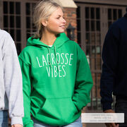 Girls Lacrosse Hooded Sweatshirt - Lacrosse Vibes