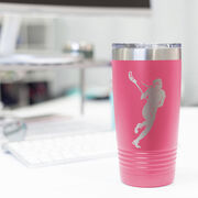 Girls Lacrosse 20 oz. Double Insulated Tumbler - Player Silhouette