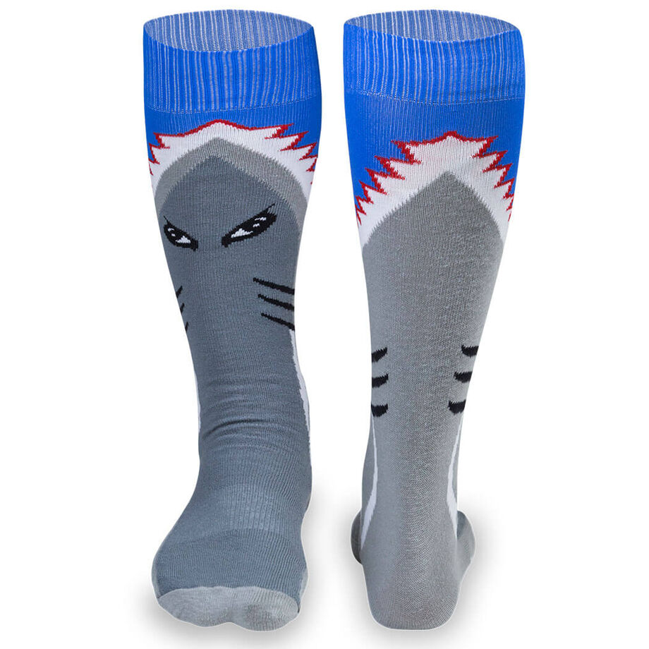 Woven Yakety Yak! Knee High Socks - Shark Attack