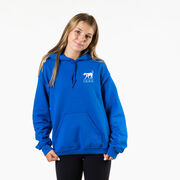 Girls Lacrosse Hooded Sweatshirt - Lax Elephant (Back Design)