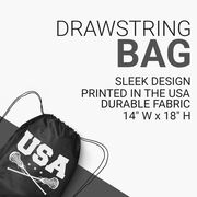 Girls Lacrosse Drawstring Backpack - USA Girls Lacrosse