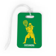 Girls Lacrosse Bag/Luggage Tag - Personalized Goalie