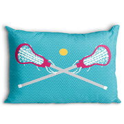 Girls Lacrosse Pillowcase - Crossed Sticks