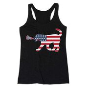 Girls Lacrosse Women's Everyday Tank Top - Patriotic LuLa The Lax Dog
