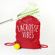 Girls Lacrosse Drawstring Backpack - Lacrosse Vibes