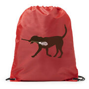 Max The LAX Dog Drawstring Backpack