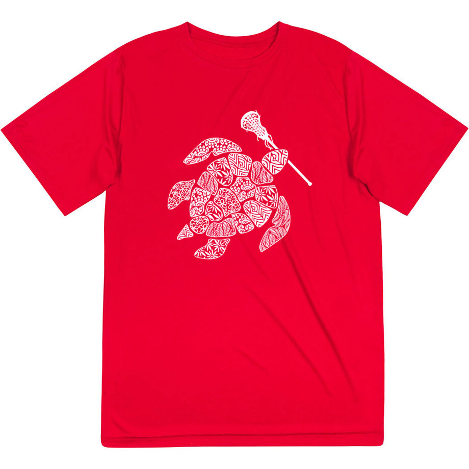 Girls Lacrosse Short Sleeve Performance Tee - Lax Turtle