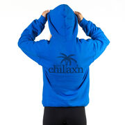 Girls Lacrosse Hooded Sweatshirt - Just Chillax'n (Back Design) 