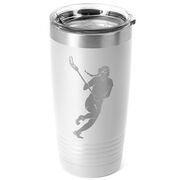 Girls Lacrosse 20 oz. Double Insulated Tumbler - Player Silhouette